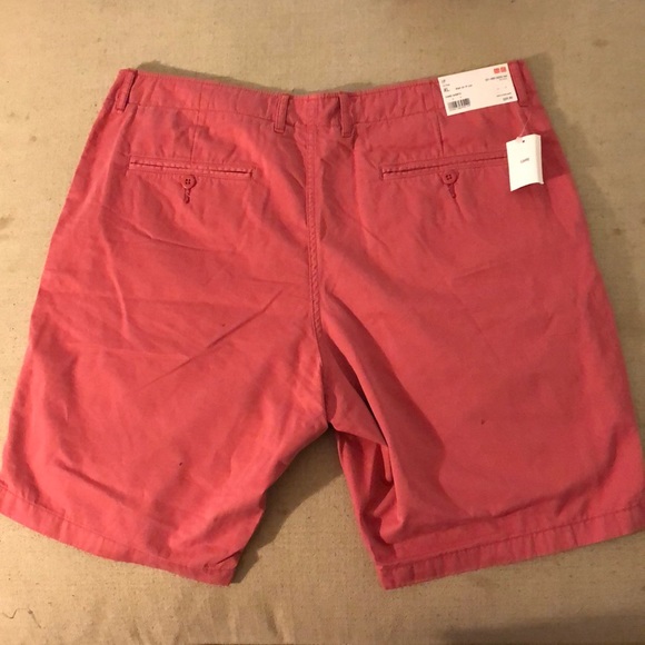 NWT Men’s Pink Uniqlo Chino Shorts XL - Picture 2 of 3